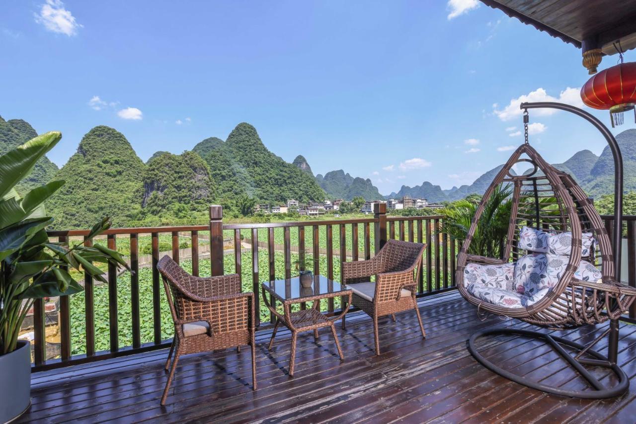 Гостьовий будинок Yangshuo Tea Cozy--One Way Free Pick Up From Airport Or Ts 4 Nights Екстер'єр фото