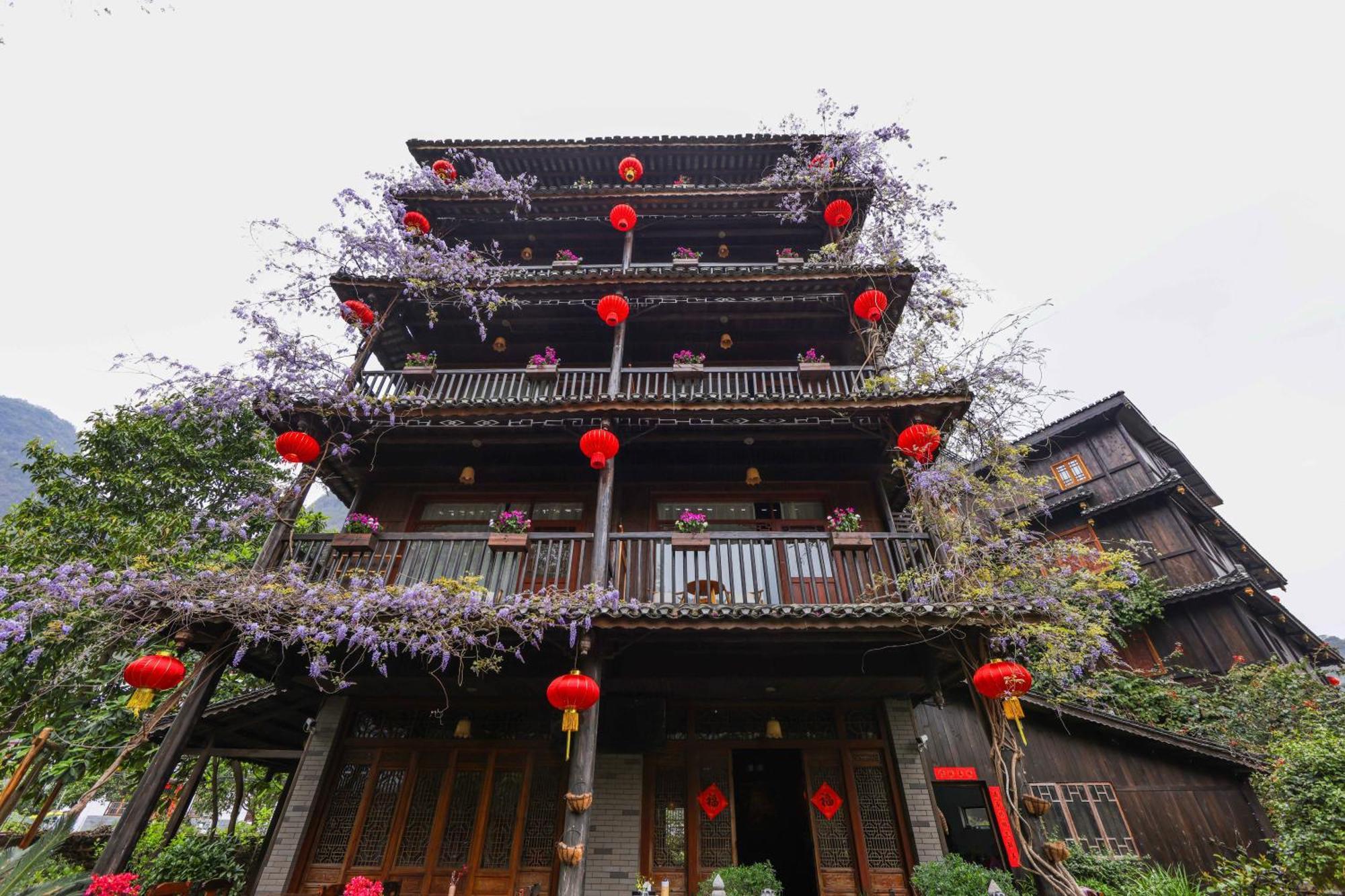 Гостьовий будинок Yangshuo Tea Cozy--One Way Free Pick Up From Airport Or Ts 4 Nights Екстер'єр фото